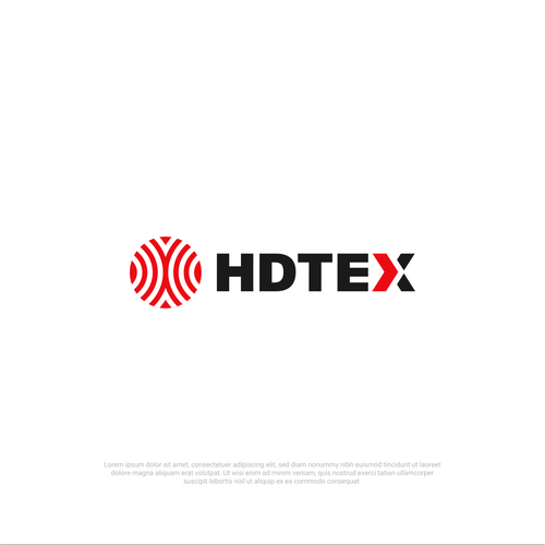 Textile logo with the title 'Logo fo HDTEX'