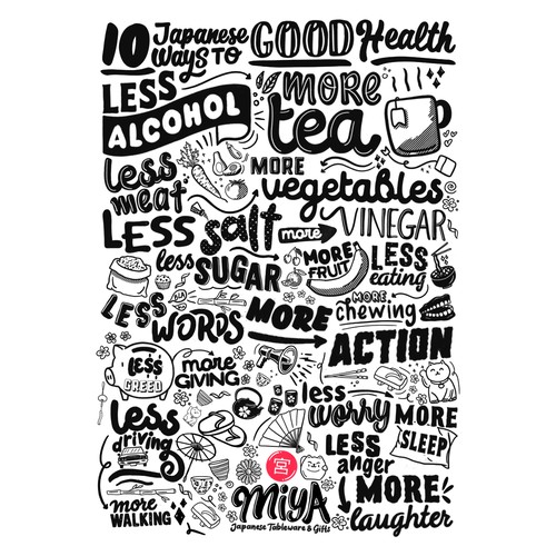 Lettering artwork with the title 'Poster'