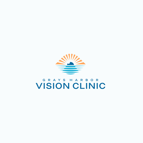 Marine logo with the title 'Grays Harbor Vision Clinic Logo'