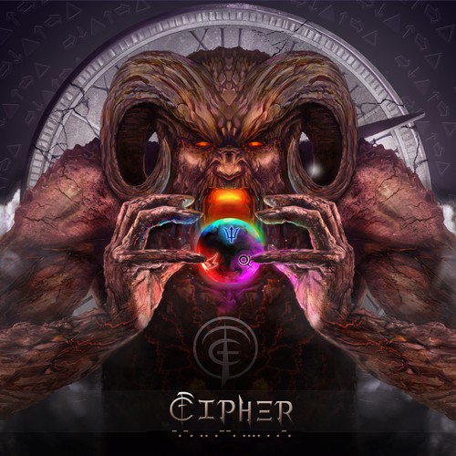 Dark artwork with the title 'metal cover album concept'