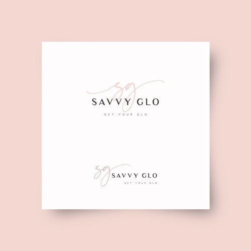 Delicate logo with the title 'Logo for Savvy Glo'