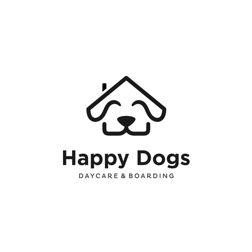 Daycare logo with the title 'Doggie Daycare Logo'