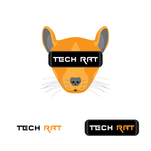 VR logo with the title 'Graphic and Illustrative logo for a technology company'