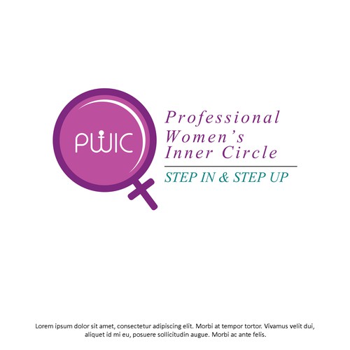 Mentoring logo with the title 'Professional Women's Networking Logo Design'