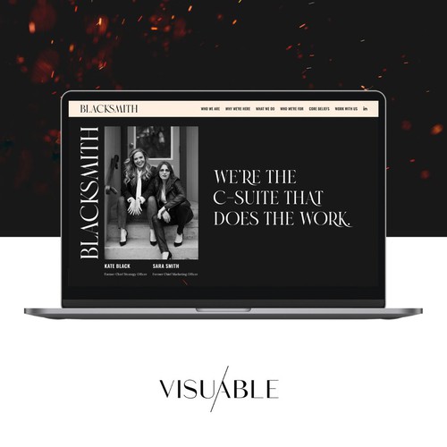 Branding website with the title 'Squarespace Website for a Global Branding Agency'