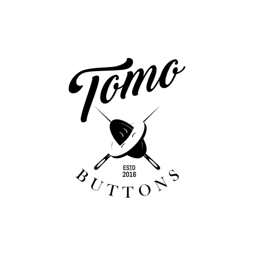 Needle design with the title 'Rebellious logo for buttons producer'