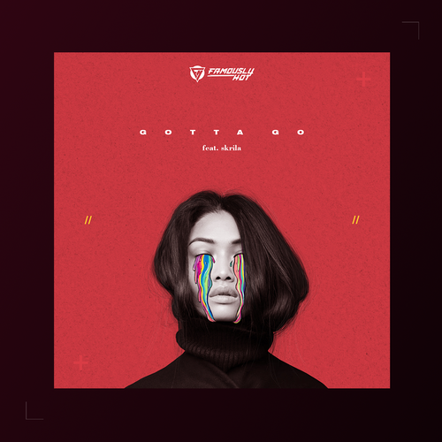 Black artwork with the title 'Album/song cover design'