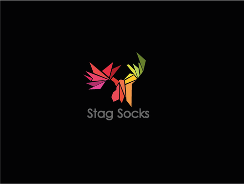 Moose logo with the title 'Game of Logos: Stag Socks Logo Competition'