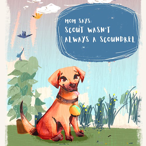 Children's book artwork with the title 'concept  art for children book '