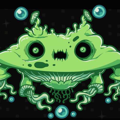 Space artwork with the title '"Space Invaders" Art'