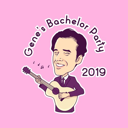 Party t-shirt with the title 'T'shirt design for Gene's Bachelor Party'