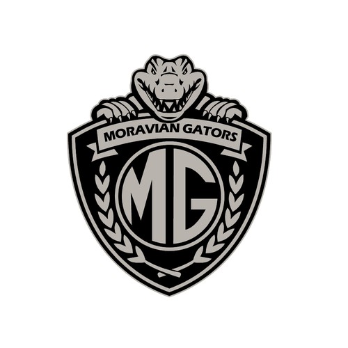Crocodile logo with the title 'Moravian Gators'