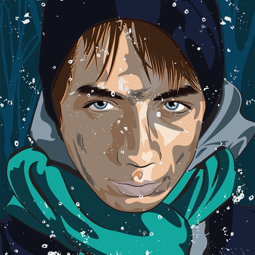 Portrait book cover with the title 'blackout'