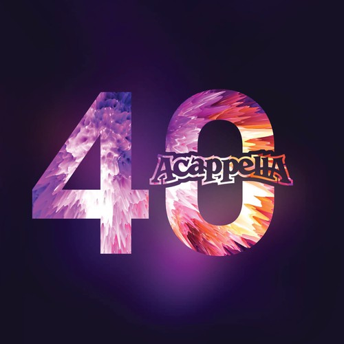 CD cover design with the title 'Acappella "40" Album CD Cover'