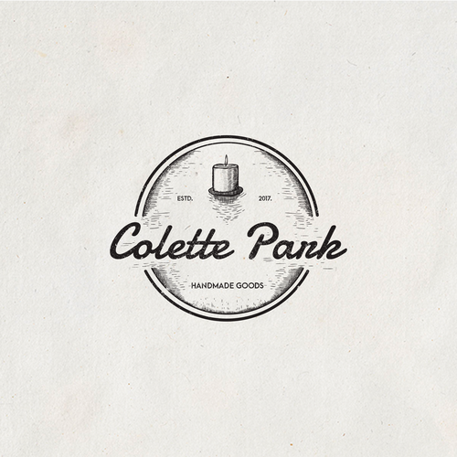 Candle logo with the title 'Colette Park'