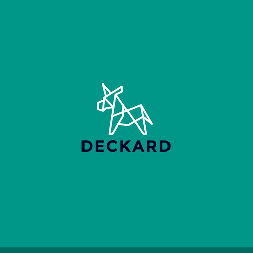 Donkey logo with the title 'Logo design'