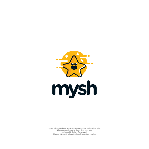 Super star logo with the title 'Mysh'
