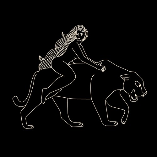 Line illustration with the title 'Zuri'