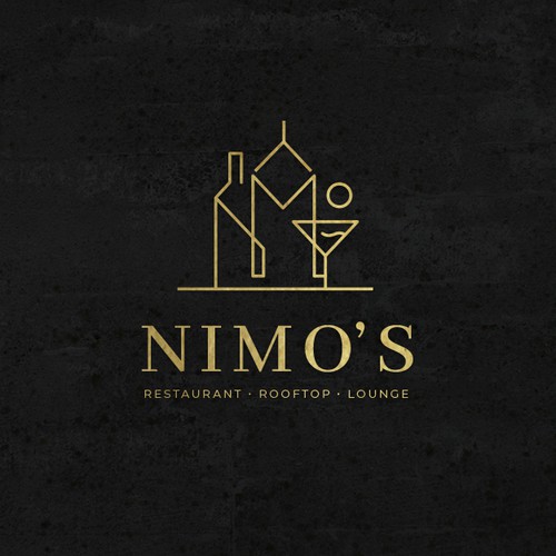 Bistro logo with the title 'Logo for A Rooftop Bar'