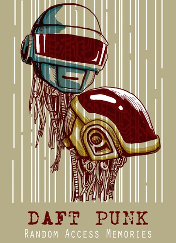 Music artwork with the title '99designs community contest: create a Daft Punk concert poster'