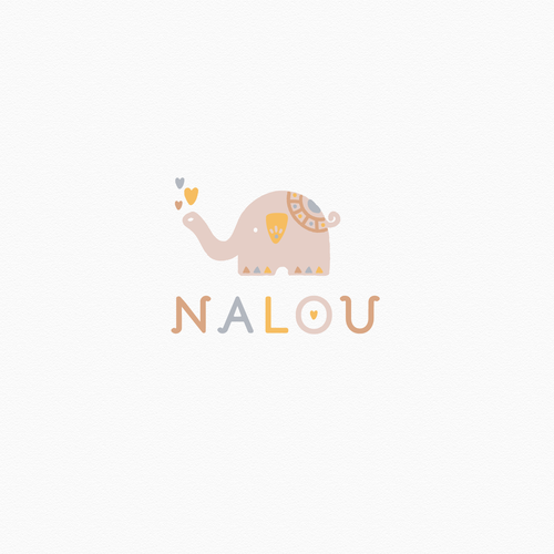 Childish design with the title 'Baby store boho logo design'