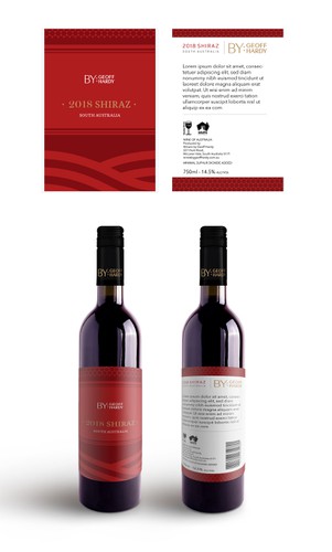 Australia label with the title 'Traditional wine label'