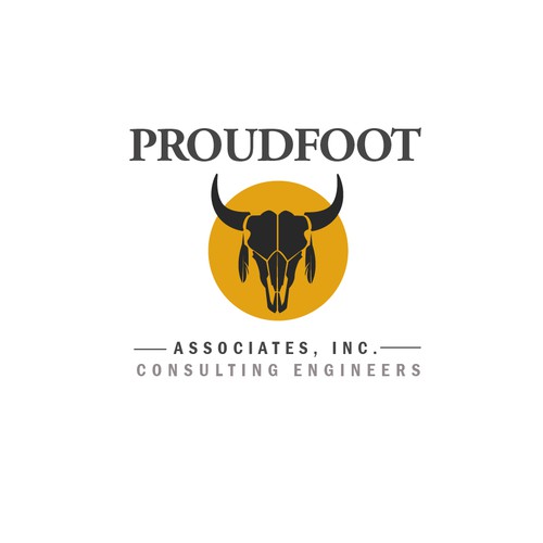 Bridge logo with the title 'Logo for Proudoot, the Native American Civil Engineering firm'