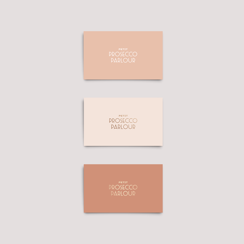 Chic logo with the title 'Petit Prosecco Parlour Logo'