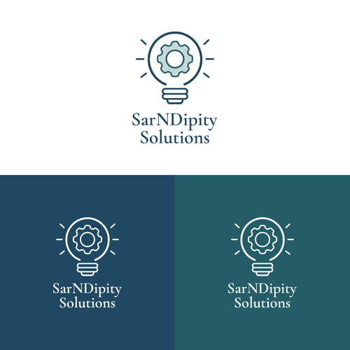 Light bulb logo with the title 'SarNDipity Solution'