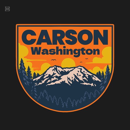 Apparel illustration with the title 'Carson Washington'