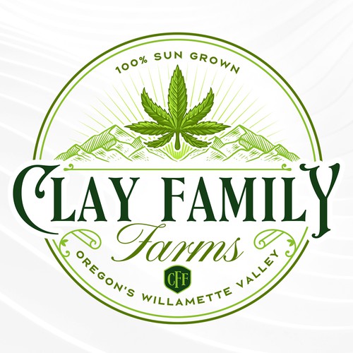 Sun valley logo with the title 'Clay Family Farms'