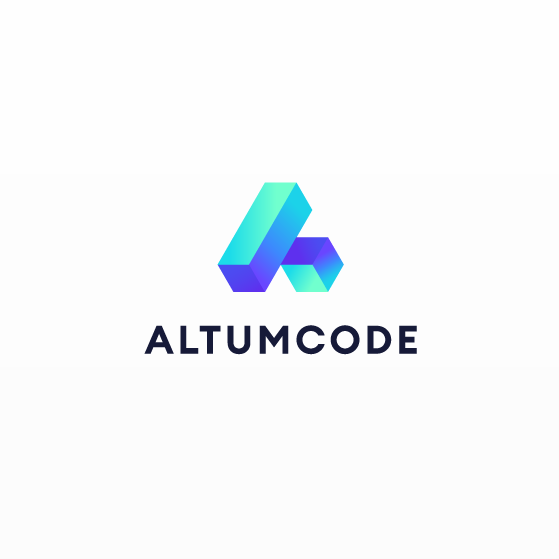 Code design with the title 'Logo for Altumcode'