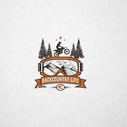 Masculine brand with the title 'Backcountrylife'