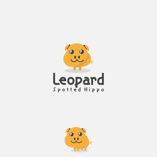 Leopard design with the title 'LEOPARD SPOTTED HIPPO'