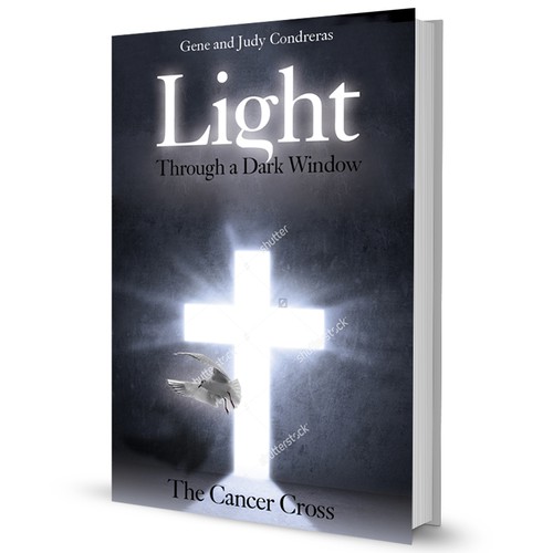 Religious book cover with the title 'Light through the dark window'