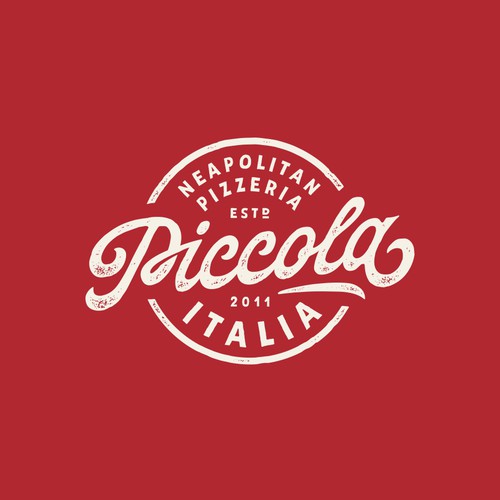 Old school logo with the title 'Logo for neapolitan pizzeria'