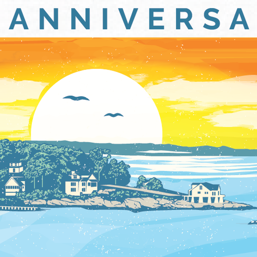 Sunrise logo with the title 'Logo concept for Point O'Woods'