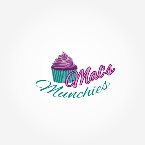 Cupcake logo with the title 'Logo concept for dessert catering business'