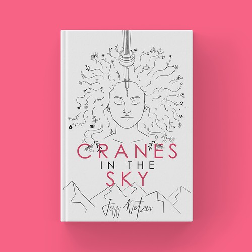 Face book cover with the title 'Cranes in the Sky'