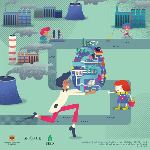 Sustainable design with the title 'Easter E-Card Design'