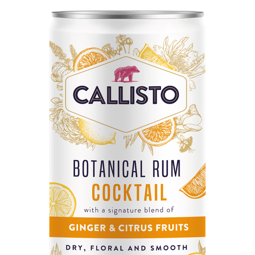 Fresh label with the title 'Cocktail can design'