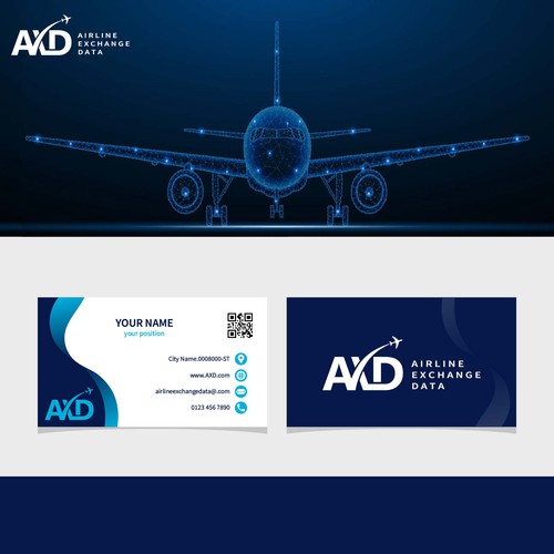 Airline design with the title 'Airline Exchange Data'
