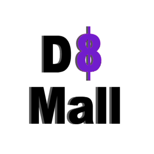 Unisex logo with the title 'D8 Mall Logo'