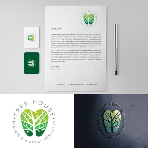 Teeth logo with the title 'Logo winner for dental bussiness'