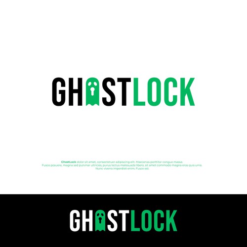 Lock logo with the title 'Lock System Logo'