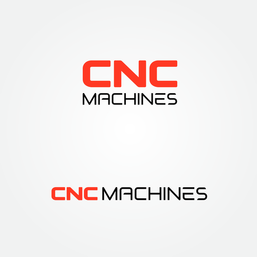 Font design with the title 'CNC MACHINES'