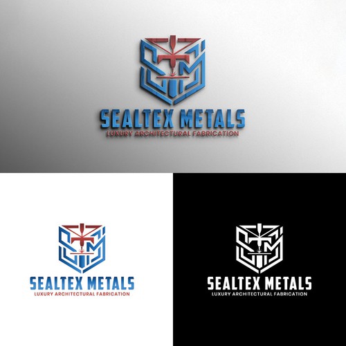 Steel design with the title 'SEALTEX METALS || Logo Design'
