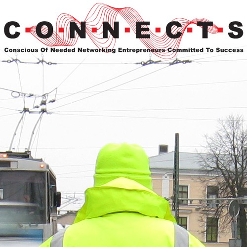 Magazine logo with the title 'business magazine logo'