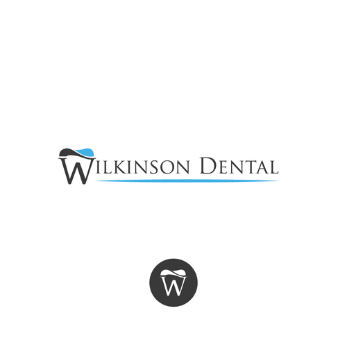 W logo with the title 'Bold logo for dentist office'