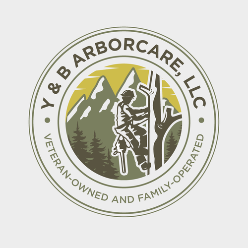 Family business logo with the title 'Y & B Arborcare, LLC'